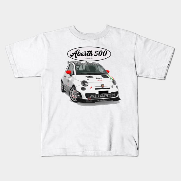 ABARTH 500 505 Kids T-Shirt by PjesusArt